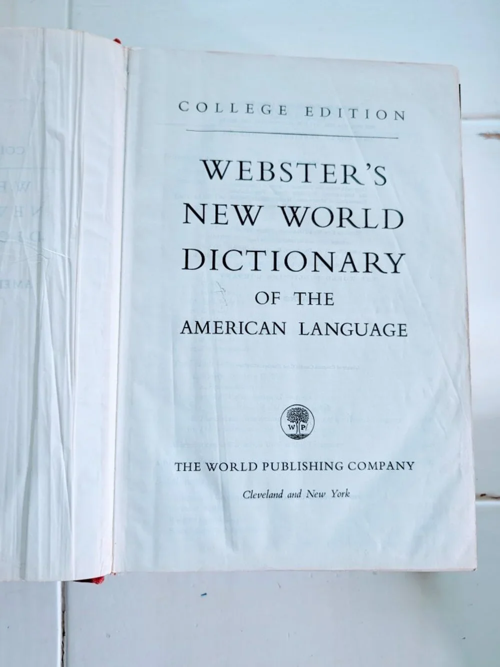 1968 Webster's New World Dictionary of the American Language College Edition HC